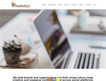 Tablet Screenshot of oneredcat.com